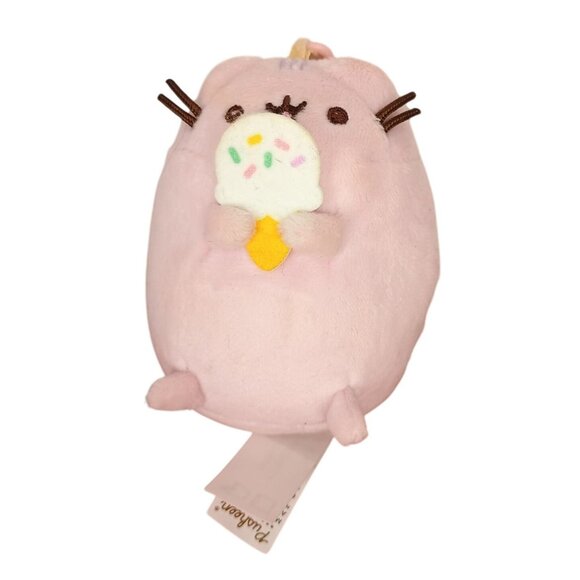 Pusheen Ice Cream Mystery Plush Clip Keychain - Pink &‎ Purple 4.5 Inches - Picture 1 of 7